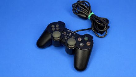 Геймпад Дротовий Sony PlayStation 2 SCPH-10010 DualShock 2 Black 2.5m Б/У - Retromagaz, image 1