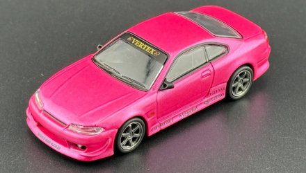 Машинка Premium Tarmac Works VERTEX Nissan Silvia S15 GLOBAL64 1:64 T64G-023-PI Pink - Retromagaz, image 5
