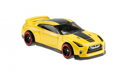 Машинка Базовая Hot Wheels '17 Nissan GT-R (R35) Then and Now 1:64 GTB34 Yellow - Retromagaz, image 2