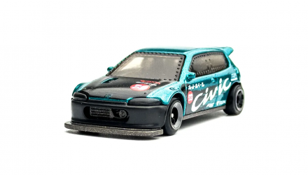 Машинка Базова Hot Wheels Honda Civic Custom Drag Strip 1:64 JJJ81 Green - Retromagaz, image 2