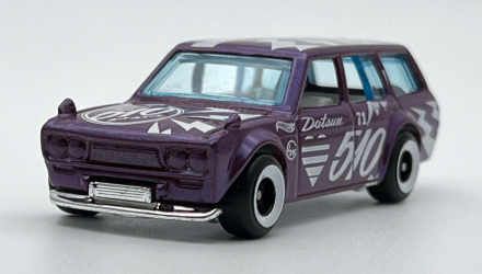 Машинка Базова Hot Wheels Datsun Bluebird Wagon (510) Wagons 1:64 HKH72 Purple - Retromagaz, image 2