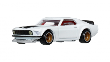 Машинка Premium Hot Wheels 1969 Ford Mustang Boss 302 Fast & Furious 1:64 JHW72 White - Retromagaz, image 2