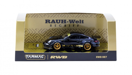 Машинка Premium Tarmac Works Porsche Porsche RWB 997 1:64 T64-TL057-BK Blue - Retromagaz, image 3