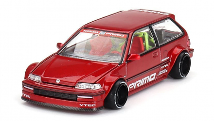 Машинка Premium Kaido House x MiNI GT Honda Civic (EF) Kaido Works V2 1:64 KHMG156 Red - Retromagaz, image 1