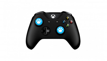 Накладки на Стики 2шт RMC Cat Paw PlayStation 5 4 3 2 1 Xbox Series One 360 Switch 2 White Blue - Retromagaz, image 4