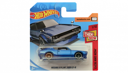 Машинка Базова Hot Wheels Nissan Skyline 2000 GT-R Then and Now 1:64 FJX88 Blue - Retromagaz, image 1