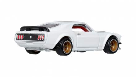 Машинка Premium Hot Wheels 1969 Ford Mustang Boss 302 Fast & Furious 1:64 JHW72 White - Retromagaz, image 3