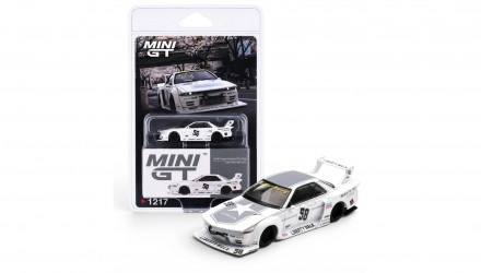 Машинка Premium MINI GT Nissan Skyline GT-R (R32) Kaido Works TAS 2025 Blister 1:64 MGT01217-BL White - Retromagaz, image 6