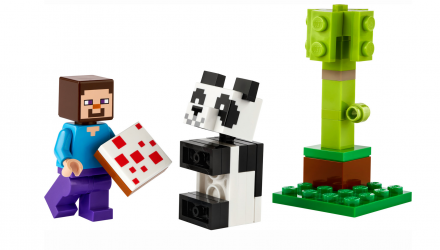 Конструктор Lego Фігурка Steve and Baby Panda Minecraft 30672 min009 Новий - Retromagaz, image 1