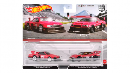 Машинка Premium Hot Wheels 2шт Nissan Skyline Silhouette / LB-ER34 Super Silhouette 2-Packs 1:64 HBL96/HKF49 Red - Retromagaz, image 1