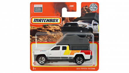 Машинка Большой Город Matchbox 2016 Toyota Tacoma Off-Road 1:64 HFT21 White - Retromagaz, image 1