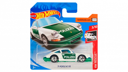 Машинка Базова Hot Wheels '71 Porsche 911 Rescue 1:64 FYC80 White - Retromagaz, image 1