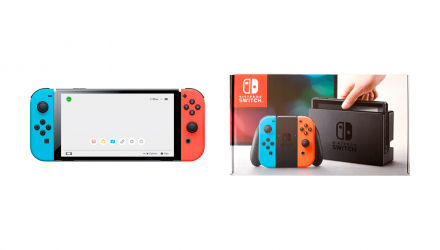 Набор Коробка Nintendo Switch Blue Red Б/У Хороший + Консоль Гибридная V2 - Retromagaz, image 1