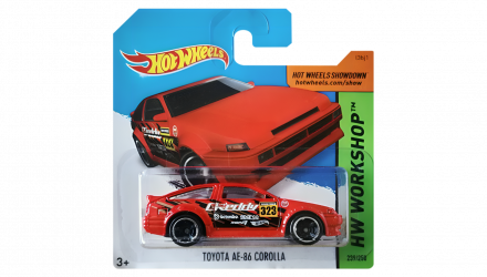 Машинка Базовая Hot Wheels Toyota AE-86 Corolla Greddy Workshop 1:64 CFJ16 Red - Retromagaz, image 1