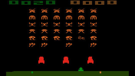 Игра Atari 2600 Space Invaders Black Б/У - Retromagaz, image 1