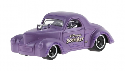Машинка Базовая Hot Wheels Custom '41 Willys Coupe Rod Squad 1:64 JJK01 Purple - Retromagaz, image 1
