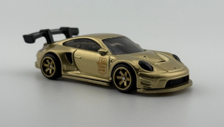 Машинка Premium Hot Wheels Porsche 911 GT3 R Deutschland Design 1:64 JKF45 Gold - Retromagaz, image 5