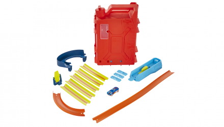 Трек Hot Wheels Турботрюки Track Builder HDX78 Red Новий - Retromagaz, image 4