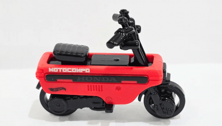 Машинка Базовая Hot Wheels Honda Motocompo Moto 1:64 HYW43 Red - Retromagaz, image 3