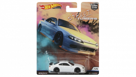 Машинка Premium Hot Wheels Nissan Silvia (S14) Street Tuners 1:64 FYN79 White - Retromagaz, image 1