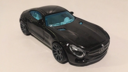 Машинка Базова Hot Wheels '15 Mercedes-AMG GT Nightburnerz 1:64 FJX68 Black - Retromagaz, image 2