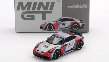 Машинка Premium MINI GT Porsche 911 Dakar 1:64 MGT00964-CH Grey - Retromagaz, image 1