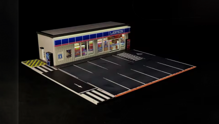 Диорама G-Fans LAWSON Building Diorama 1:64 710024 Black - Retromagaz, image 1