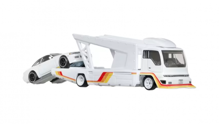 Машинка Premium 2шт Hot Wheels Toyota Soarer и Kousoku Hauler Team Transport 1:64 JBM32 White - Retromagaz, image 4