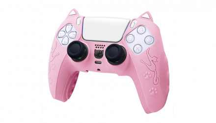 Чохол Силіконовий Geekshare PlayStation 5 Kitty + Touch Pad Sticker Pink Новий - Retromagaz, image 2