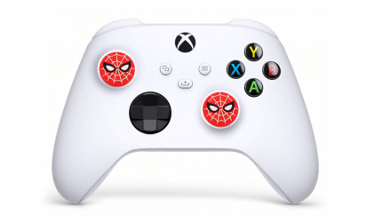 Накладки на Стики 2шт RMC Spider-Man PlayStation 5 4 3 2 1 Xbox Series One 360 Switch 2 Red White - Retromagaz, image 2