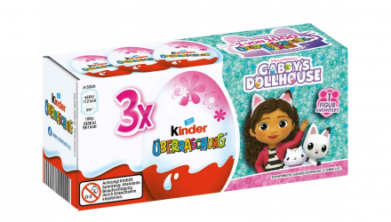 Шоколадное Яйцо Kinder Surprise Бокс Gabby's Dollhouse 3 Яйца 60g - Retromagaz, image 1