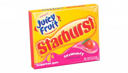 Жевательная Резинка Wrigley’s Juicy Fruit Starburst Strawberry 15 sticks - Retromagaz, image 2