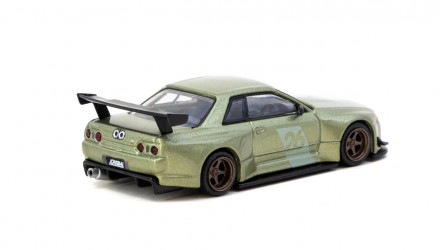 Машинка Premium Tarmac Works Nissan Skyline (R32) Widebody Millennium Jade - Designed by Jon Sibal - Tokyo Auto Salon 2026 GLOBAL64 1:64 TAS2026 Green - Retromagaz, image 2