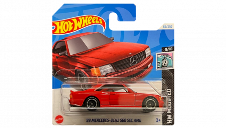 Машинка Базовая Hot Wheels '89 Mercedes-Benz 560 SEC AMG Modified 1:64 HTB70 Red - Retromagaz, image 1