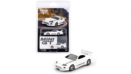 Машинка Premium MINI GT Toyota Supra VeilSide Combat V-I Red Blister packaging 1:64 MGT01104-BL White - Retromagaz, image 4