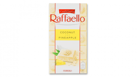 Шоколад Білий Raffaello з Ананасом і Кокосом 90g - Retromagaz, image 1