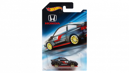 Тематическая Машинка Hot Wheels '85 Honda CR-X Honda 70th Anniversary 1:64 FKD23 Black - Retromagaz, image 1