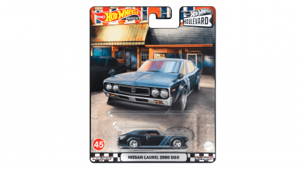 Premium Hot Wheels Nissan Laurel 2000 SGX Boulevard 1 64 HCR09 Metallic Blue RetroMagaz