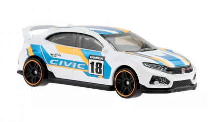 Тематична Машинка Hot Wheels 2018 Honda Civic Type R Honda 1:64 HDH19 White - Retromagaz, image 5