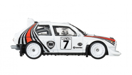 Машинка Premium Hot Wheels Lancia Delta S4 Thrill Climbers 1:64 JKF01 White - Retromagaz, image 4