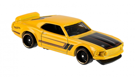 Тематична Машинка Hot Wheels '69 Ford Mustang Boss 302 Detroit Muscle 1:64 FYY10 Yellow - Retromagaz, image 4