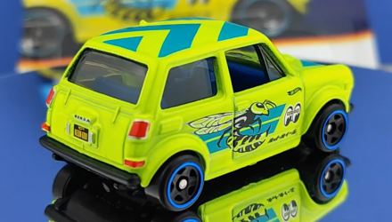 Тематическая Машинка Hot Wheels Custom '70 Honda N600 Neon Speeders 1:64 JBY92 Yellow - Retromagaz, image 2