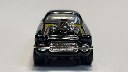 Машинка Базова Hot Wheels '62 Corvette Gasser Super Treasure Hunt STH Reverse Rake 1:64 JBC43 Black - Retromagaz, image 4