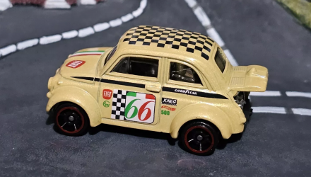 Машинка Базова Hot Wheels '60s Fiat 500D Modificado Compact Kings 1:64 HTC20 Yellow - Retromagaz, image 4