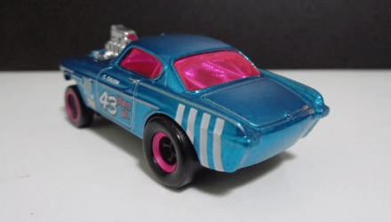 Машинка Базова Hot Wheels Volvo P1800 Gasser Super Treasure Hunt STH Reverse Rake 1:64 HTF37 Blue - Retromagaz, image 2