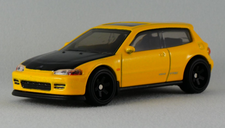 Машинка Premium Hot Wheels Honda Civic EG Fast & Furious 1:64 GJR67 Yellow - Retromagaz, image 2