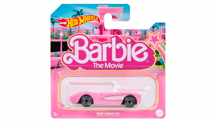 Машинка Базовая Hot Wheels 1956 Corvette Barbie The Movie 1:64 HPR54 Pink - Retromagaz, image 1