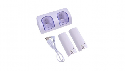 Зарядний Пристрій RMC Wii Dual-Seat Charger + 2 Акумулятори White 0.5m Б/У - Retromagaz, image 4