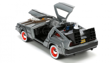 Машинка Jada Delorean DMC-12 Back to the Future 3 Time Machine 1:32 Silver - Retromagaz, image 4