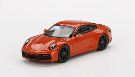 Машинка Premium MINI GT Porsche 911 (992) Carrera 4S 1:64 Orange - Retromagaz, image 2